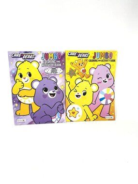 Bendon 2 Pack Care Bears Jumbo Coloring & Activity Books Kids Art Games Puzzles